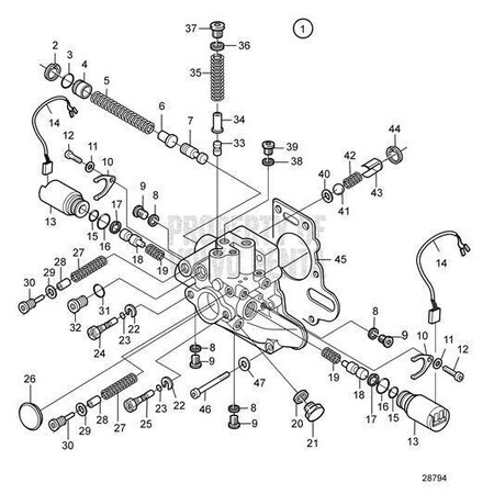 Volvo Penta Shift Control Valve V2 22941492